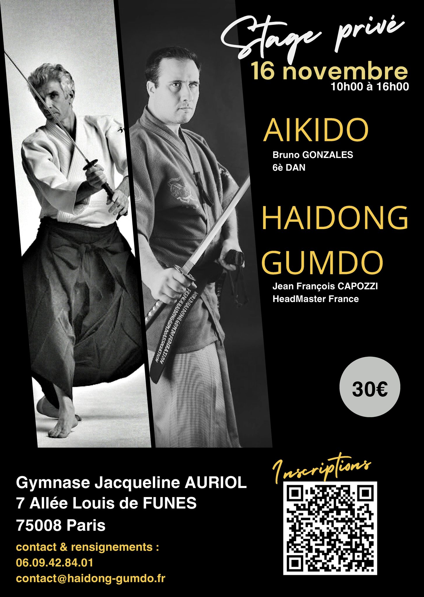 [16/11/2024] Stage Aikido/Haidong Gumdo